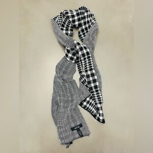 Apt. 9 Black and White Checkered Scarf
